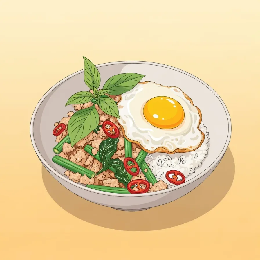 Authentic Thai Pad Kra Pao (Thai Basil Stir-Fry)