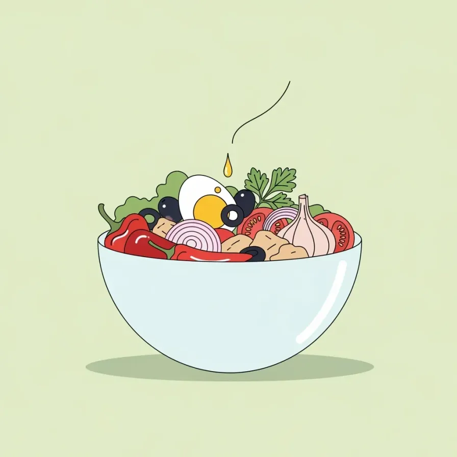 Authentic Tunisian Salad (Salata Mechouia)