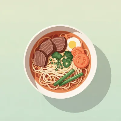 Beef and Vegetable Noodle Soup