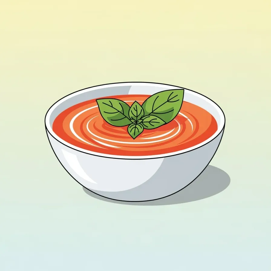 Creamy Tomato Soup with Basil