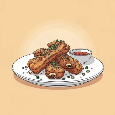 Crispy Asian-Style Chicken Riblets