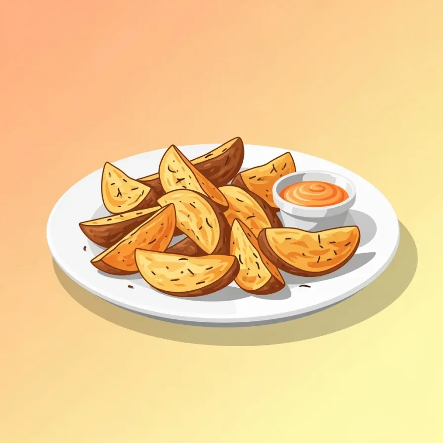 Crispy Baked Potato Wedges