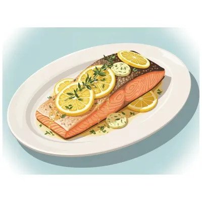 Crispy Skinned Salmon with Lemon Herb Butter