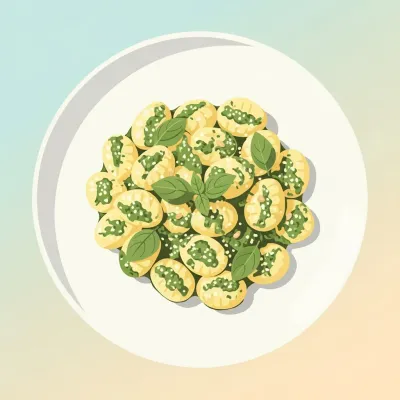 Fresh Basil Pesto Gnocchi
