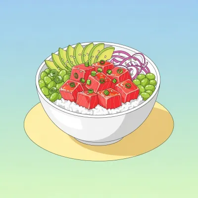 Hawaiian Ahi Tuna Poke Bowl