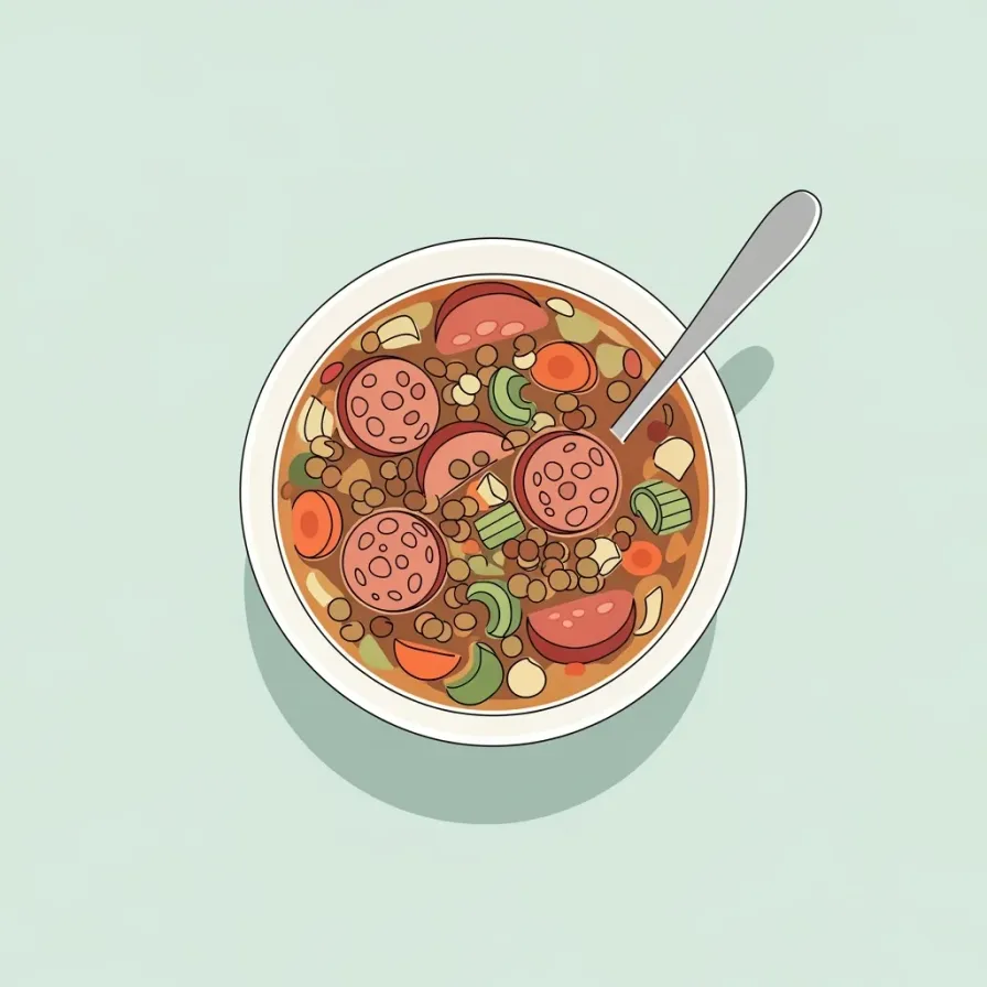 Hearty Lentil and Sausage Soup