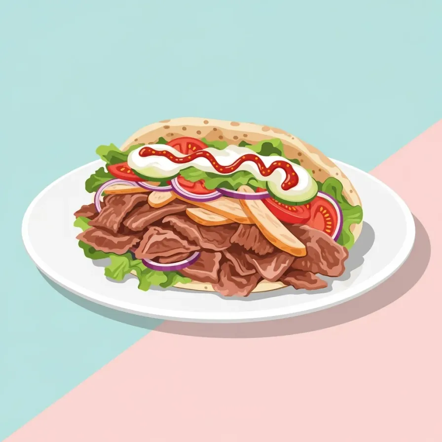 Homemade Doner Kebab