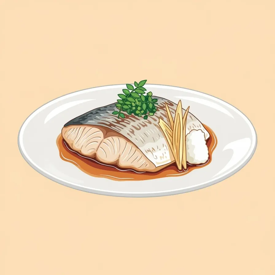 Japanese Steamed Fish with Ginger and Soy