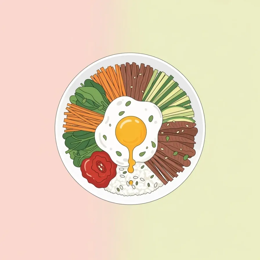 Korean Bibimbap Bowl