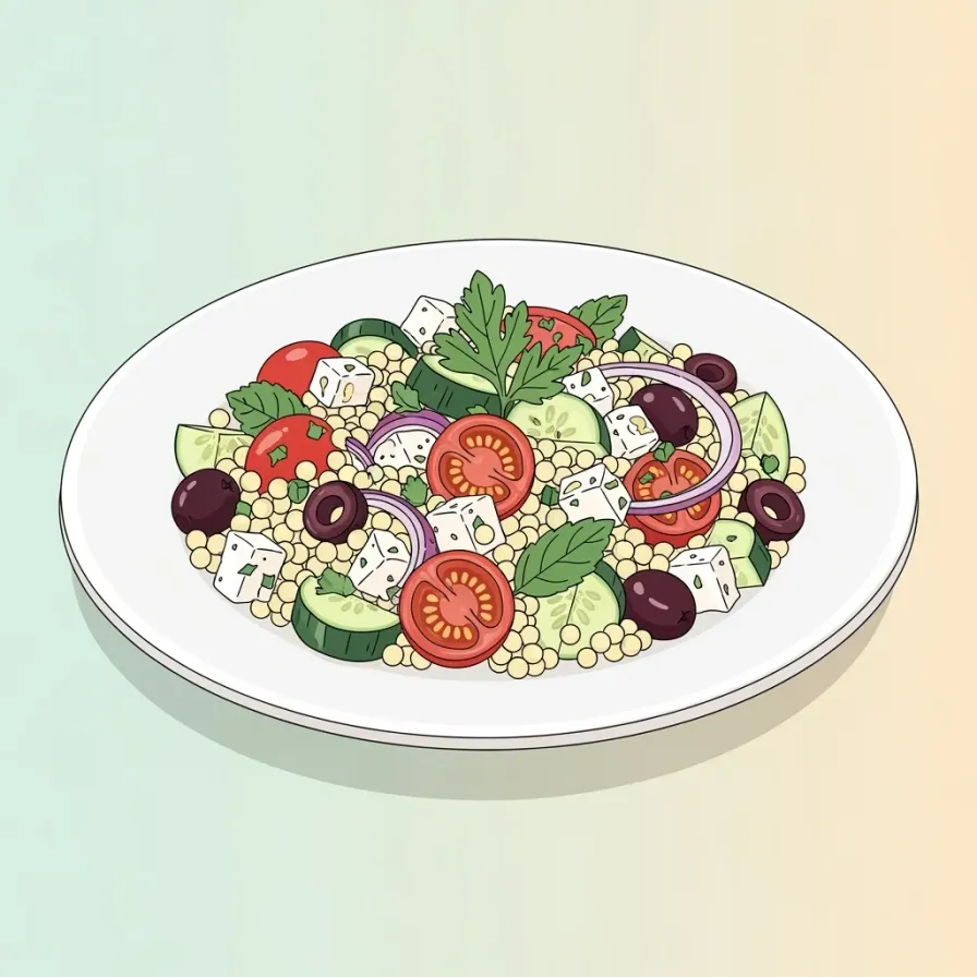 Mediterranean Pearl Couscous Salad