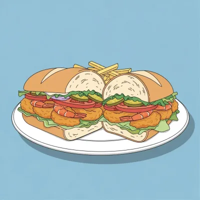 New Orleans Po' Boy Sandwich