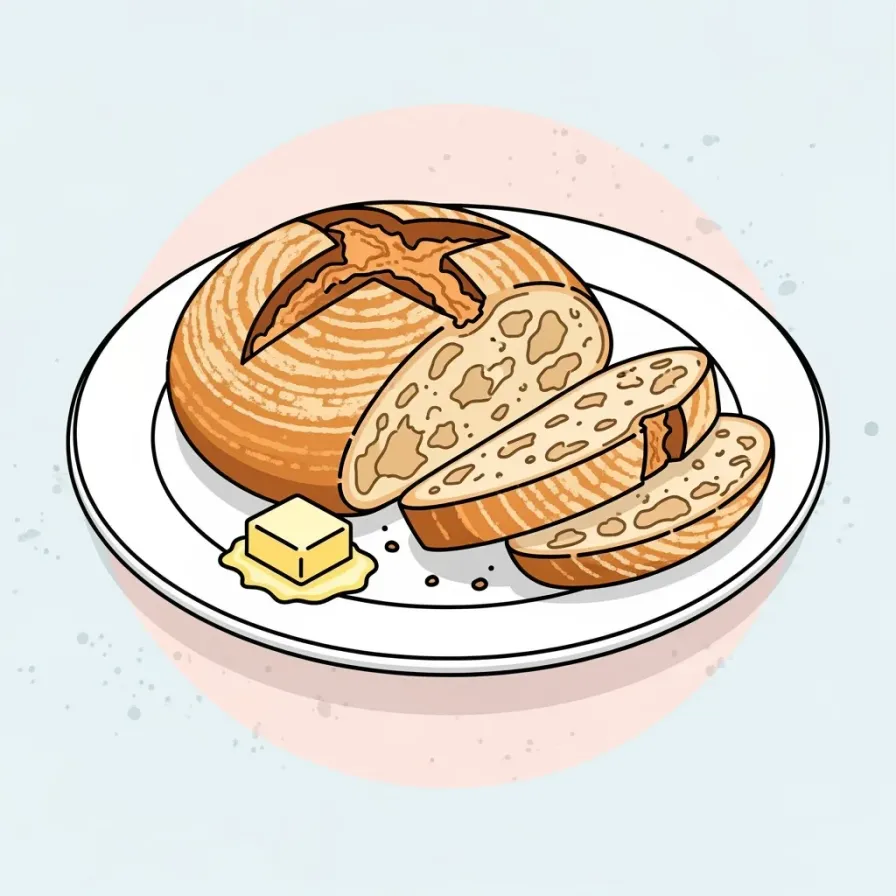 No-Knead Sourdough Bread