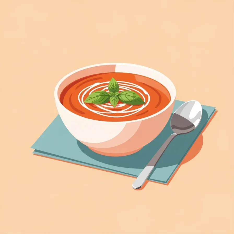 Roasted Tomato and Basil Soup