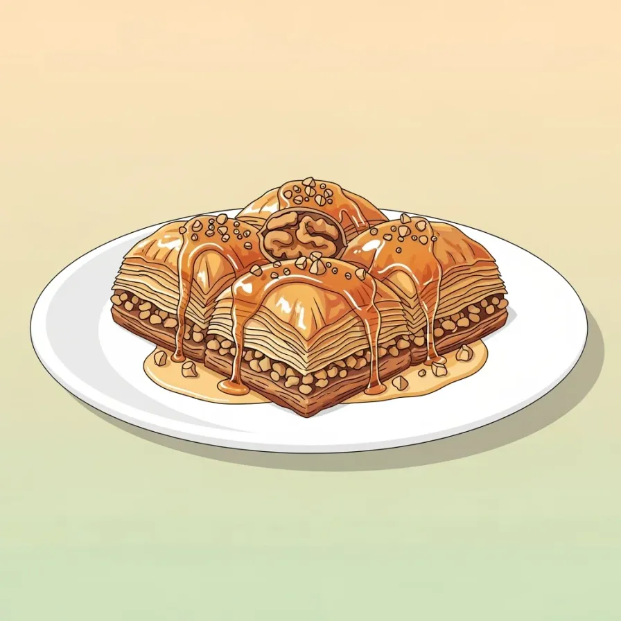 Traditional Honey Walnut Baklava